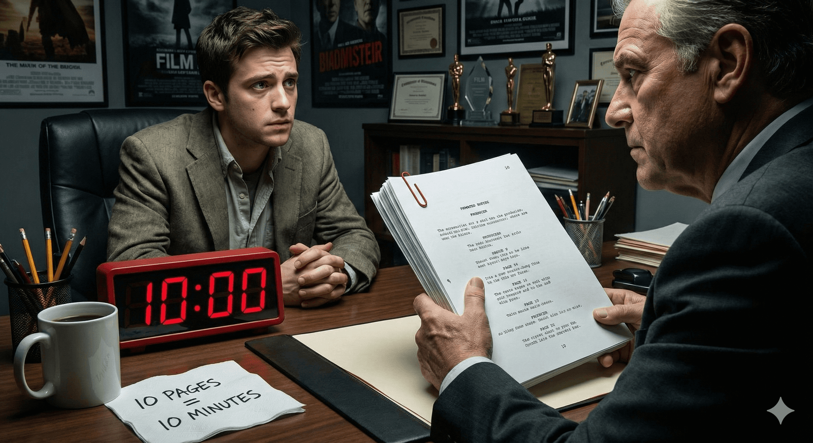 10 Pages Equals 10 Minutes Graphic